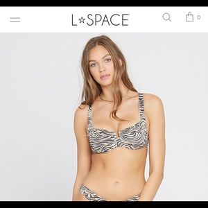 L space zebra animal print Camilla top and Portia bottoms